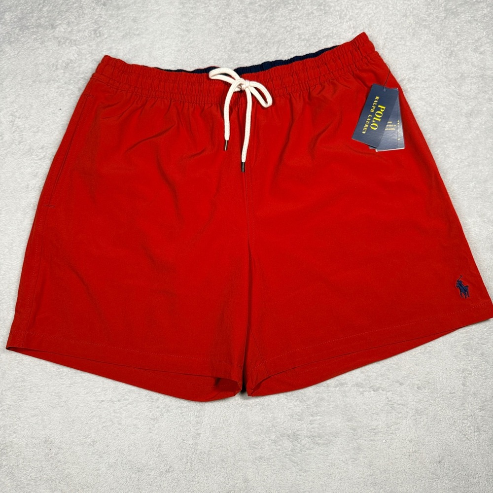 Polo‎ Ralph Lauren Swim Trunk Mens XL Red Traveler Classic 5.75-Inch NWT